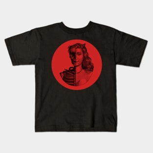 Halloween Memento Mori Amor Fati Black & Red Kids T-Shirt